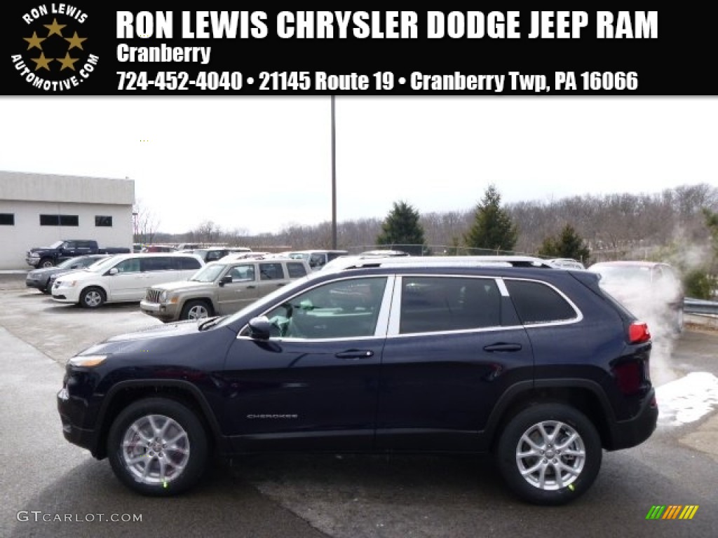 2014 Cherokee Limited 4x4 - Brilliant Black Crystal Pearl / Iceland - Black/Iceland Gray photo #1