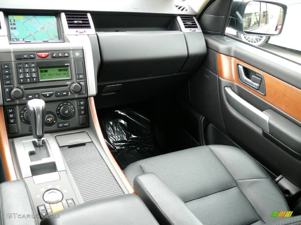 2006 Range Rover Sport Supercharged - Arctic Frost Metallic / Ebony Black photo #14