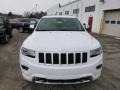 2014 Bright White Jeep Grand Cherokee Overland 4x4  photo #3
