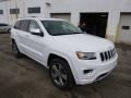 2014 Bright White Jeep Grand Cherokee Overland 4x4  photo #4