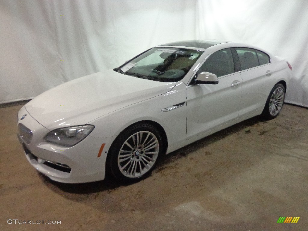 2013 6 Series 650i Gran Coupe - Alpine White / Black photo #4