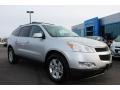 2010 Silver Ice Metallic Chevrolet Traverse LT  photo #2