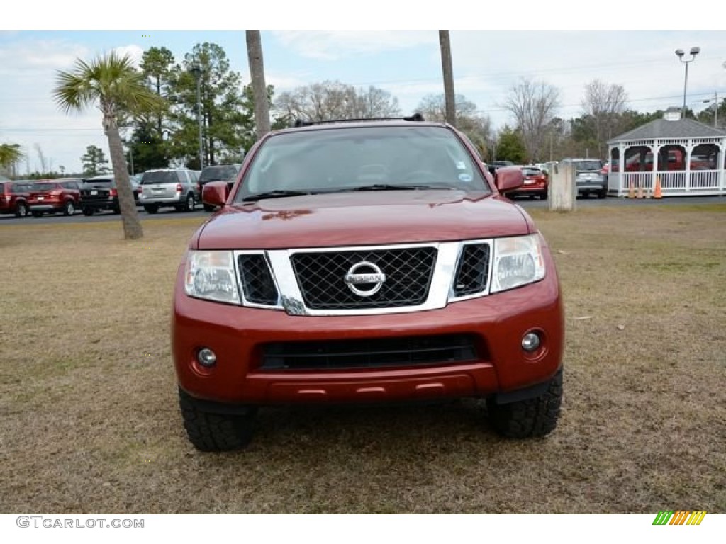 2008 Pathfinder SE 4x4 - Red Brawn / Graphite photo #2