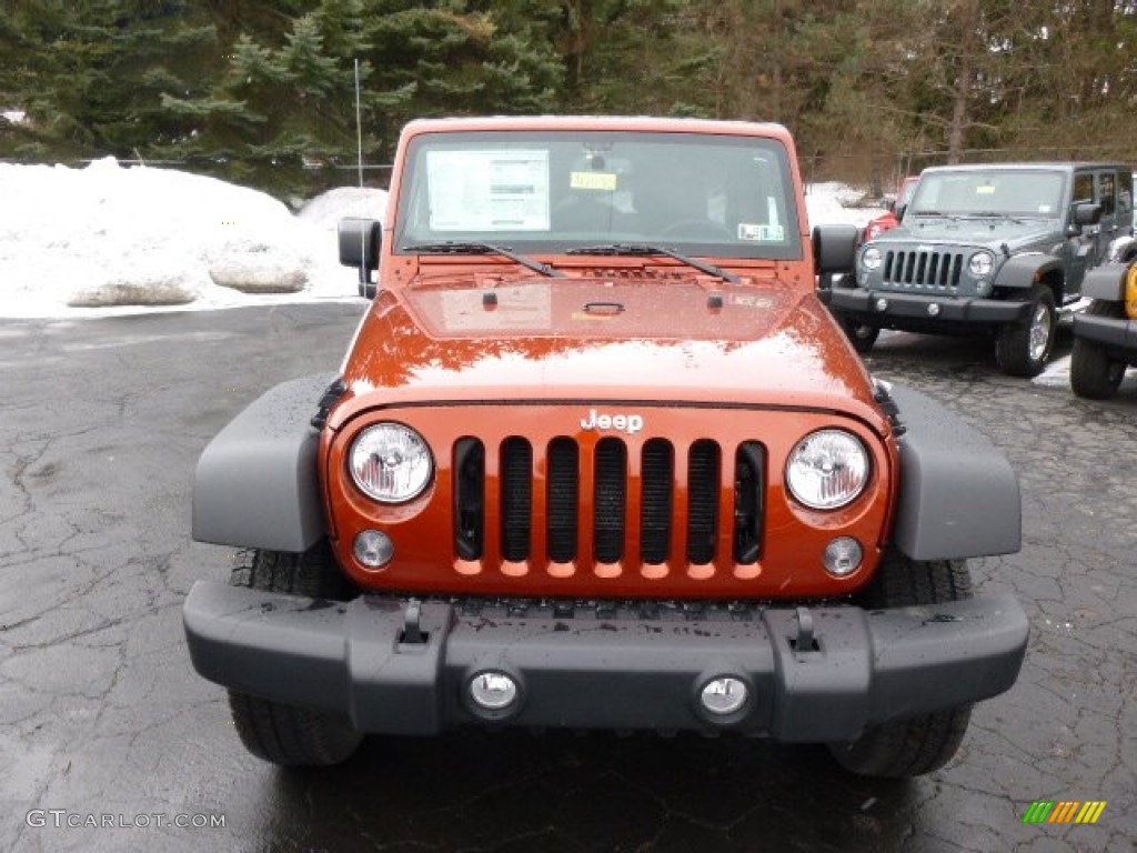 2014 Wrangler Unlimited Sport 4x4 - Copperhead Pearl / Black photo #3