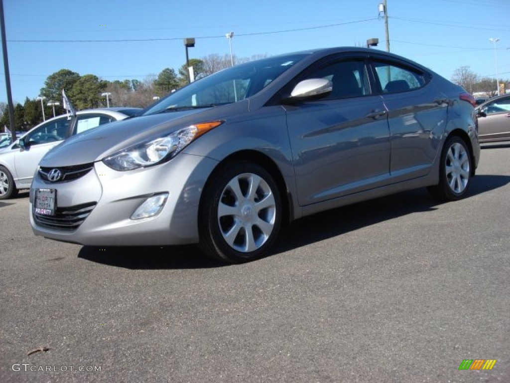 2012 Elantra Limited - Harbor Gray Metallic / Gray photo #2
