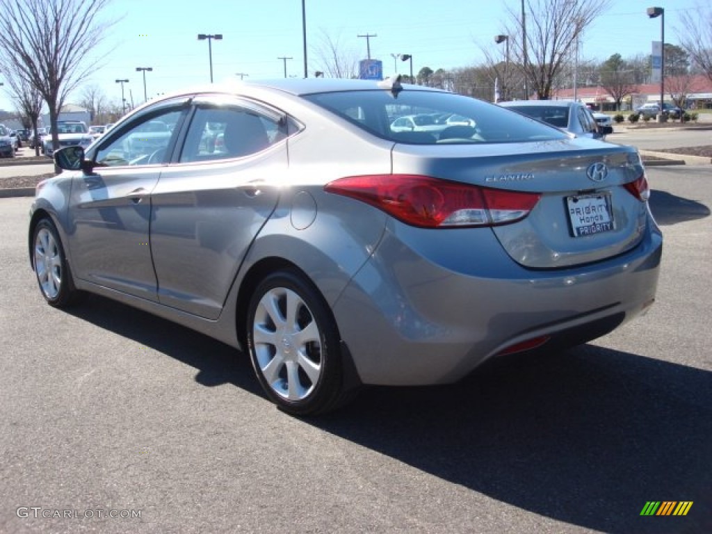 2012 Elantra Limited - Harbor Gray Metallic / Gray photo #4