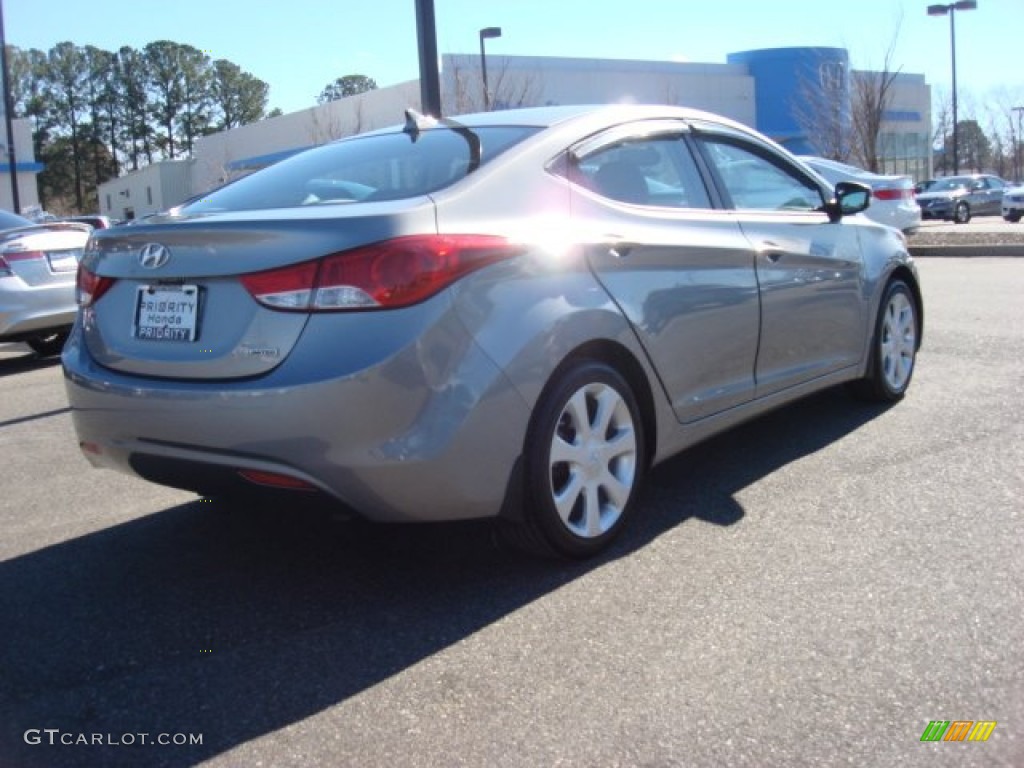 2012 Elantra Limited - Harbor Gray Metallic / Gray photo #5
