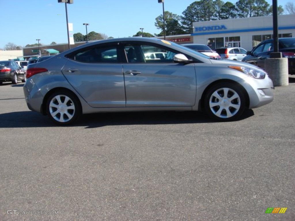2012 Elantra Limited - Harbor Gray Metallic / Gray photo #6