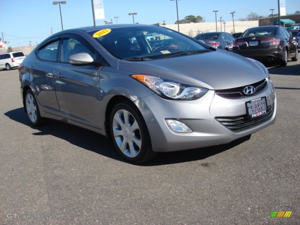 2012 Elantra Limited - Harbor Gray Metallic / Gray photo #7