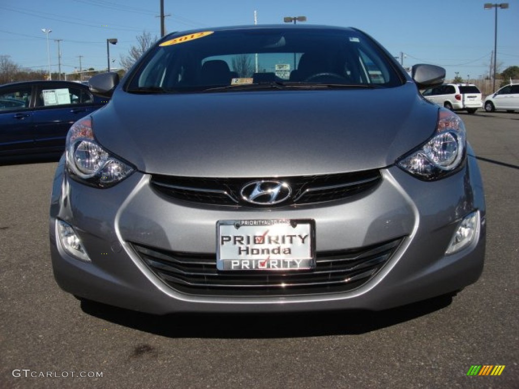2012 Elantra Limited - Harbor Gray Metallic / Gray photo #8