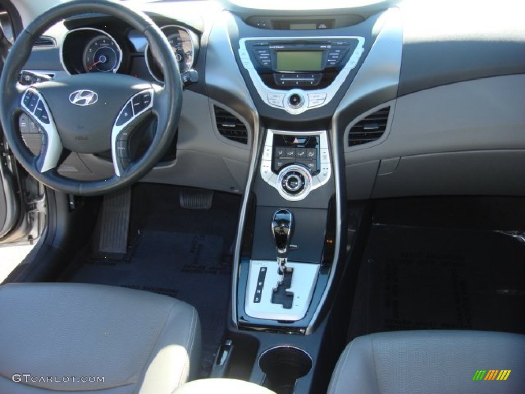 2012 Elantra Limited - Harbor Gray Metallic / Gray photo #13