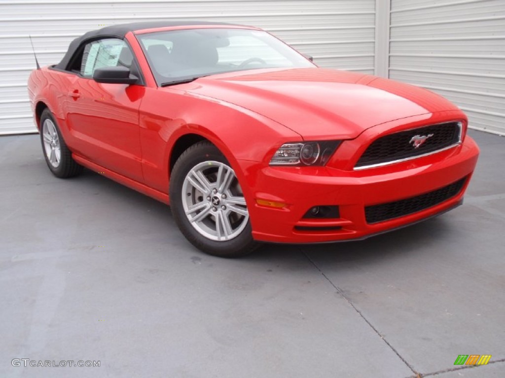 2014 Mustang V6 Convertible - Race Red / Charcoal Black photo #1