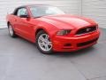 2014 Race Red Ford Mustang V6 Convertible  photo #1