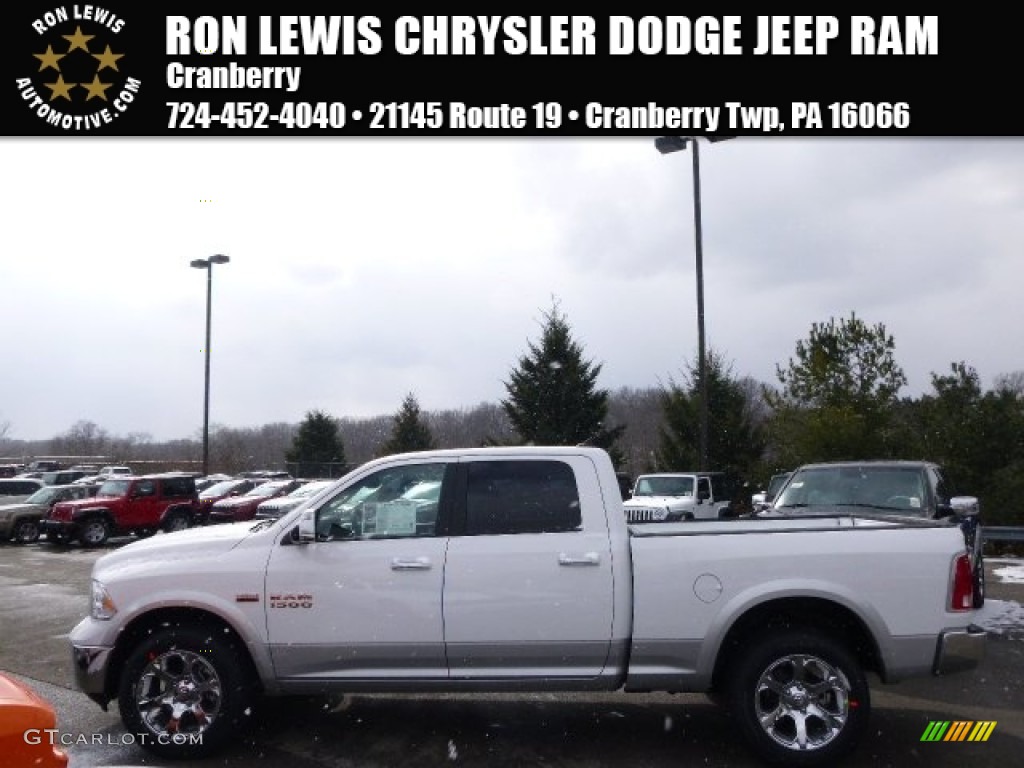 2014 1500 Laramie Crew Cab 4x4 - Bright White / Black photo #1