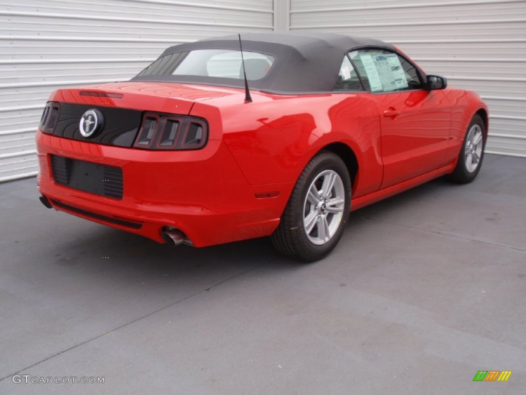 2014 Mustang V6 Convertible - Race Red / Charcoal Black photo #4