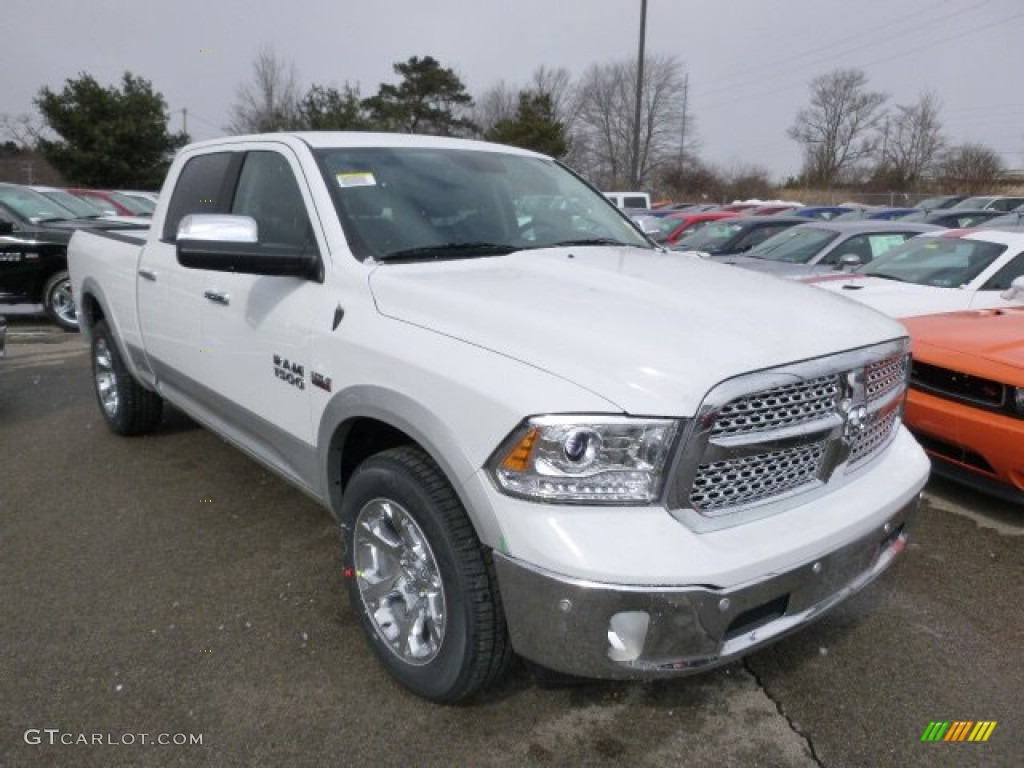 Bright White 2014 Ram 1500 Laramie Crew Cab 4x4 Exterior Photo #90898702