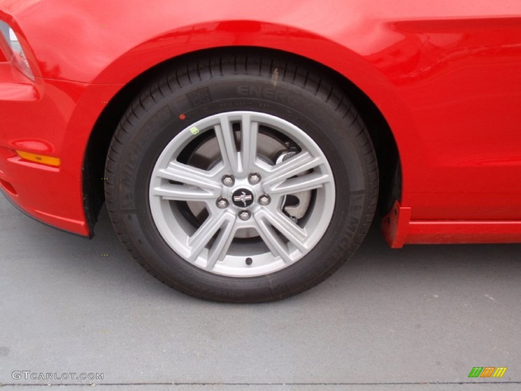 2014 Mustang V6 Convertible - Race Red / Charcoal Black photo #12