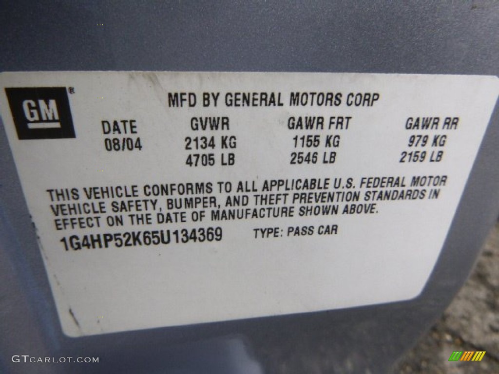 2005 LeSabre Custom - Glacier Blue Metallic / Gray photo #14