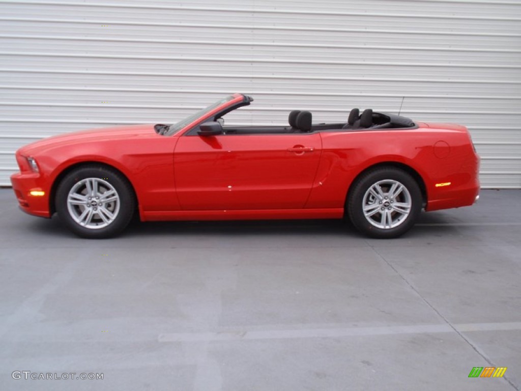 2014 Mustang V6 Convertible - Race Red / Charcoal Black photo #35