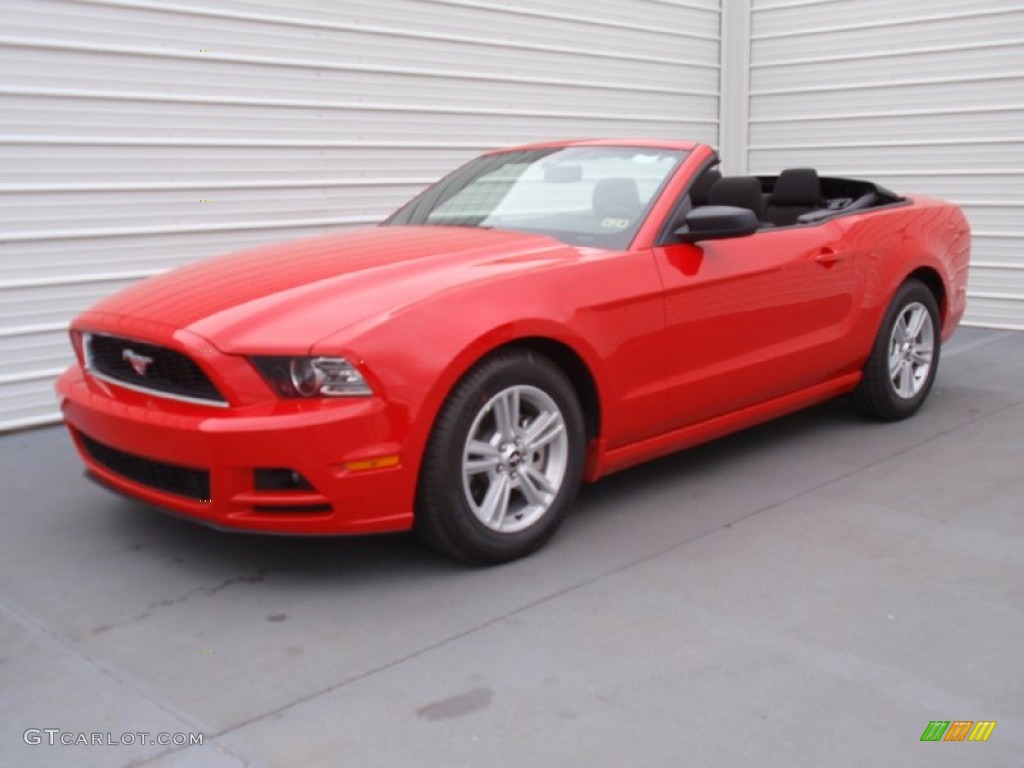 2014 Mustang V6 Convertible - Race Red / Charcoal Black photo #36