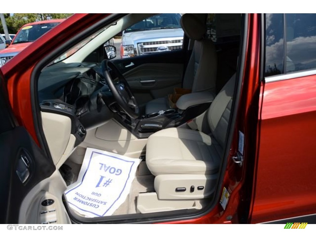 2014 Escape Titanium 2.0L EcoBoost - Ruby Red / Medium Light Stone photo #19