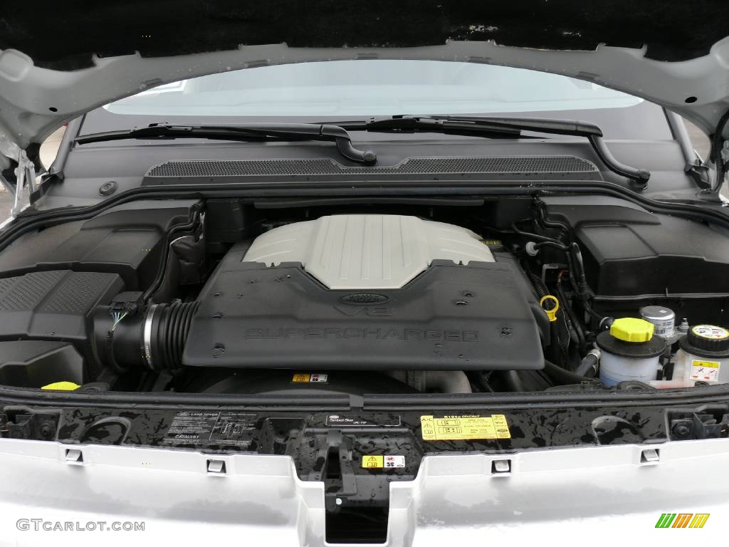 2006 Range Rover Sport Supercharged - Arctic Frost Metallic / Ebony Black photo #25