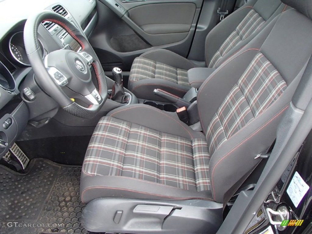 Interlagos Plaid Cloth Interior 2013 Volkswagen GTI 4 Door Photo #90900043