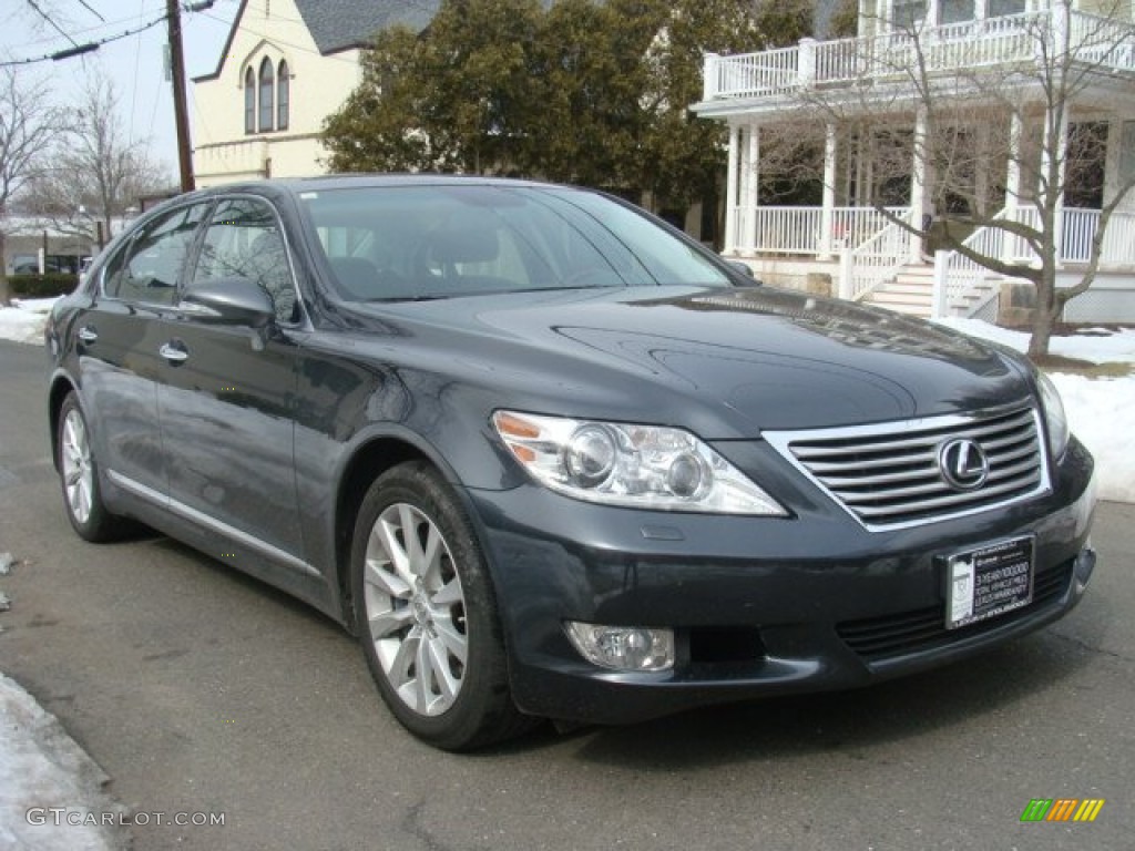 2011 LS 460 L AWD - Smoky Granite Mica / Black photo #3