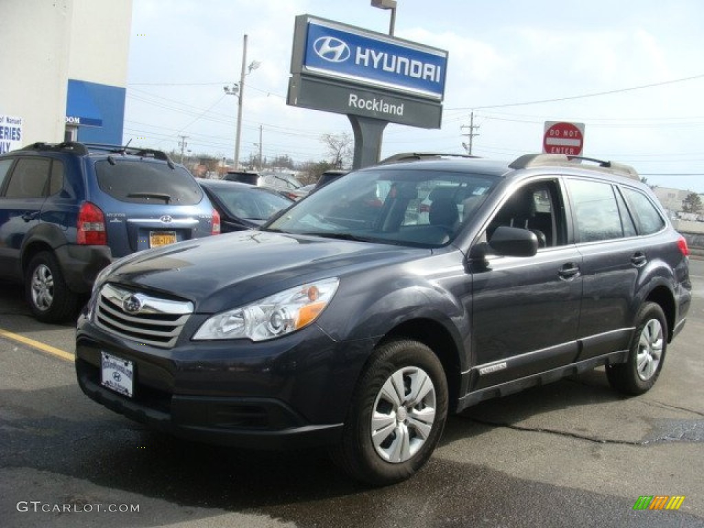 2011 Outback 2.5i Wagon - Graphite Gray Metallic / Off Black photo #1