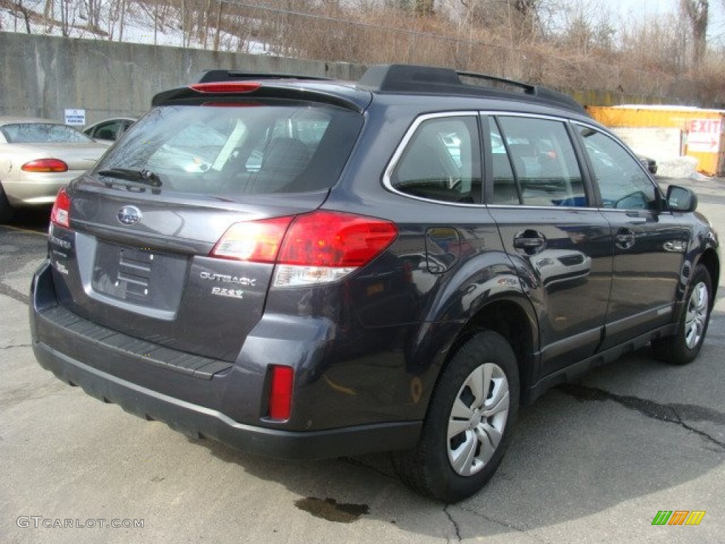2011 Outback 2.5i Wagon - Graphite Gray Metallic / Off Black photo #4