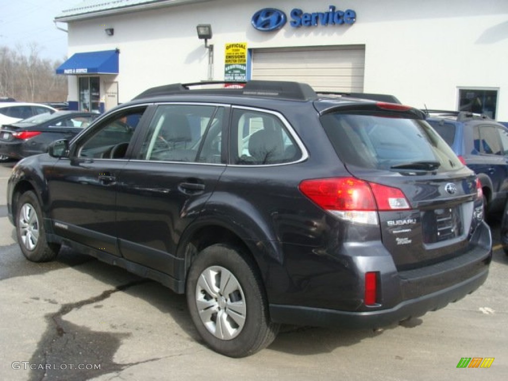2011 Outback 2.5i Wagon - Graphite Gray Metallic / Off Black photo #6