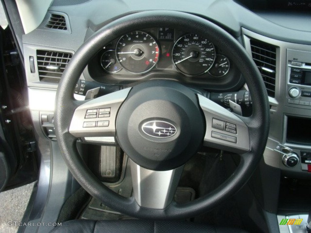 2011 Outback 2.5i Wagon - Graphite Gray Metallic / Off Black photo #13