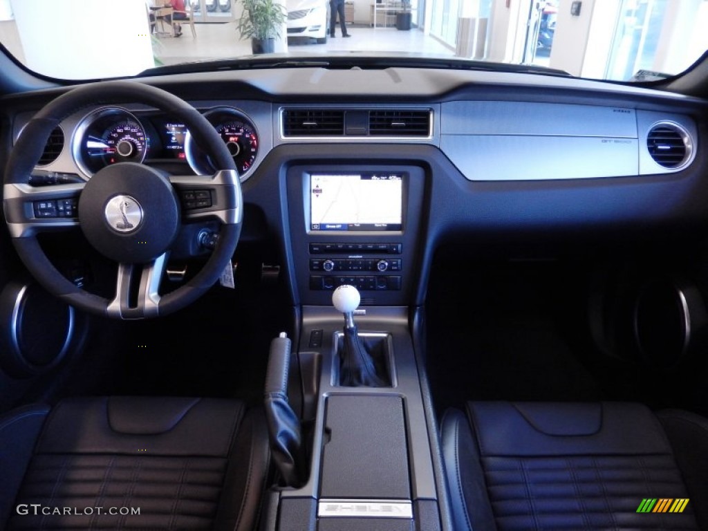2014 Ford Mustang Shelby GT500 SVT Performance Package Coupe Shelby Charcoal Black/Black Accents Recaro Sport Seats Dashboard Photo #90902407