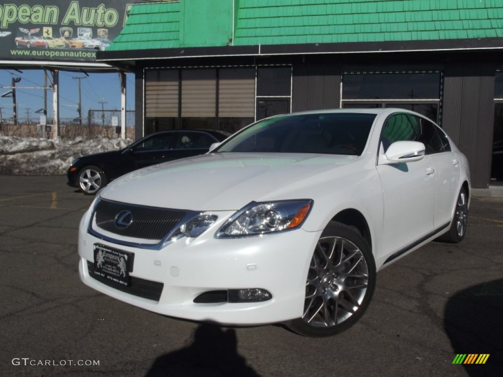 2010 GS 350 AWD - Starfire Pearl White / Parchment photo #1
