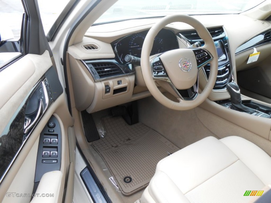 2014 Cadillac CTS Luxury Sedan AWD Light Cashmere/Medium Cashmere Dashboard Photo #90904345
