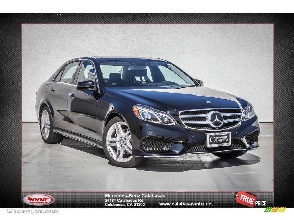 2014 E 350 Sport Sedan - Black / Black photo #1