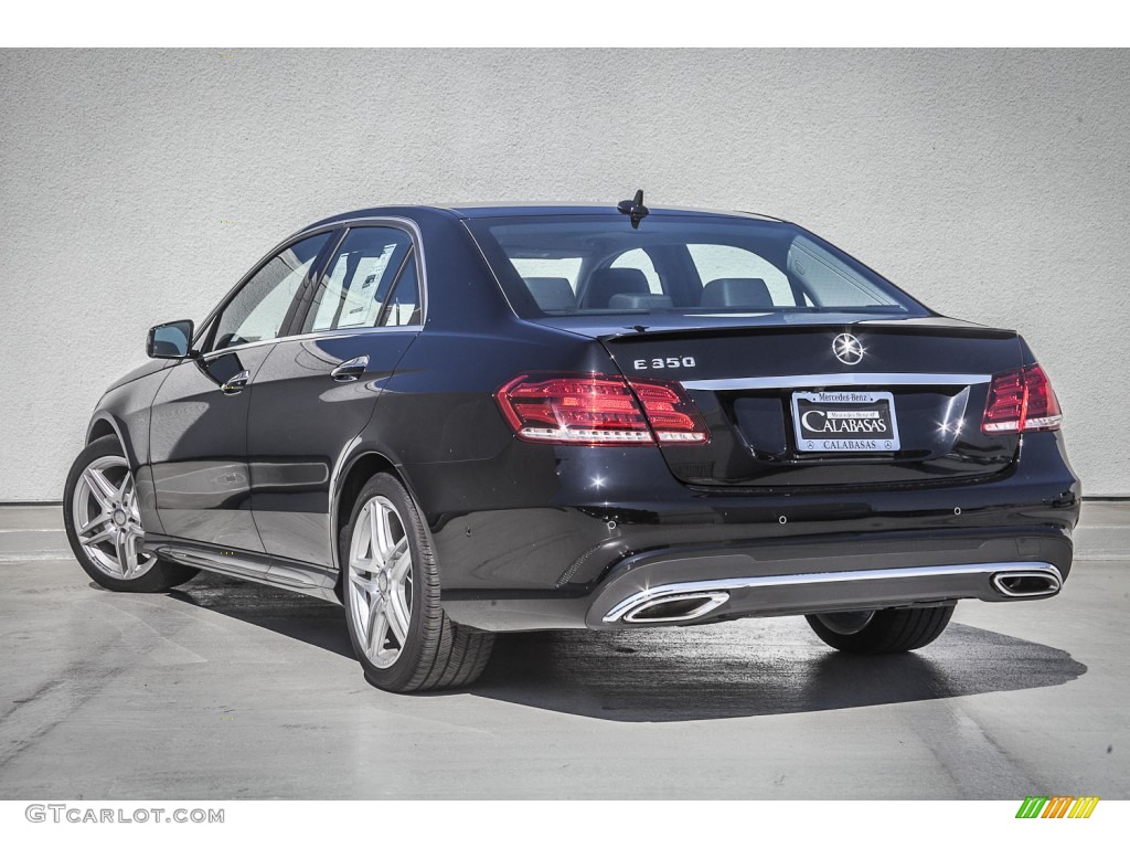 2014 E 350 Sport Sedan - Black / Black photo #2