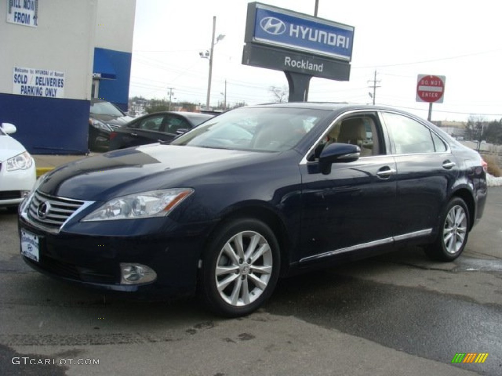 2011 ES 350 - Deep Sea Blue Mica / Parchment photo #1