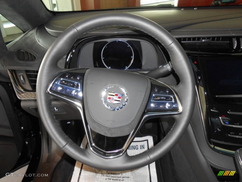 2014 Cadillac ELR Coupe Jet Black/Jet Black Steering Wheel Photo #90906091