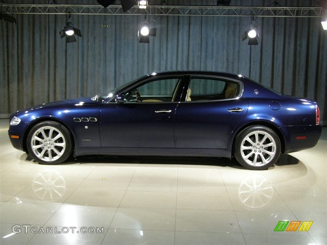 Blue 2007 Maserati Quattroporte Standard Quattroporte Model Exterior Photo #90910