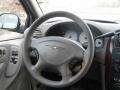 2002 Chrysler Town & Country Taupe Interior Steering Wheel Photo