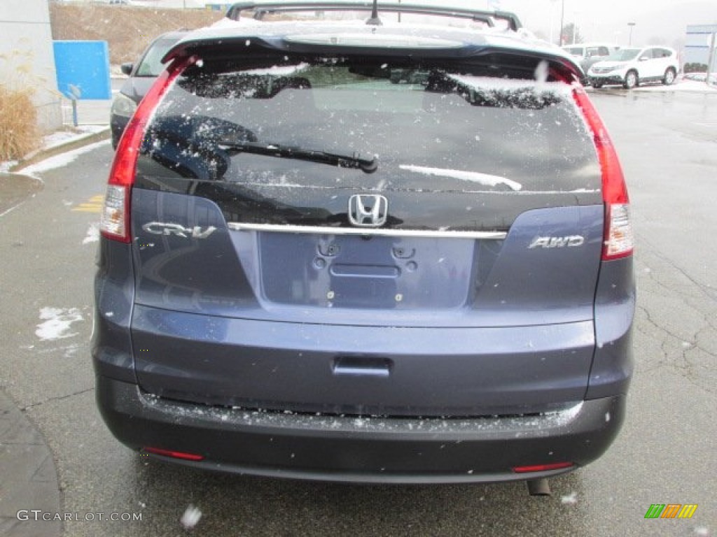 2012 CR-V EX-L 4WD - Twilight Blue Metallic / Gray photo #6