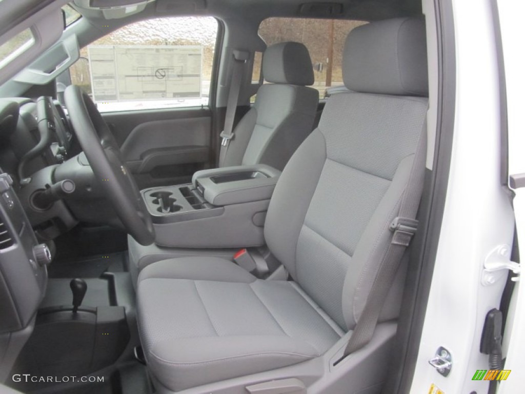 Jet Black/Dark Ash Interior 2015 Chevrolet Silverado 2500HD WT Crew Cab 4x4 Photo #90909700