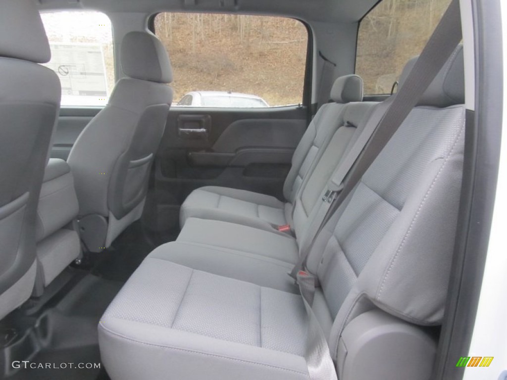 2015 Chevrolet Silverado 2500HD WT Crew Cab 4x4 Rear Seat Photo #90909721