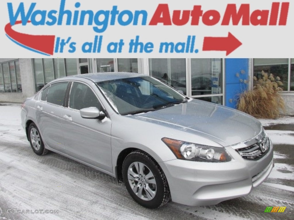 2011 Accord SE Sedan - Alabaster Silver Metallic / Black photo #1