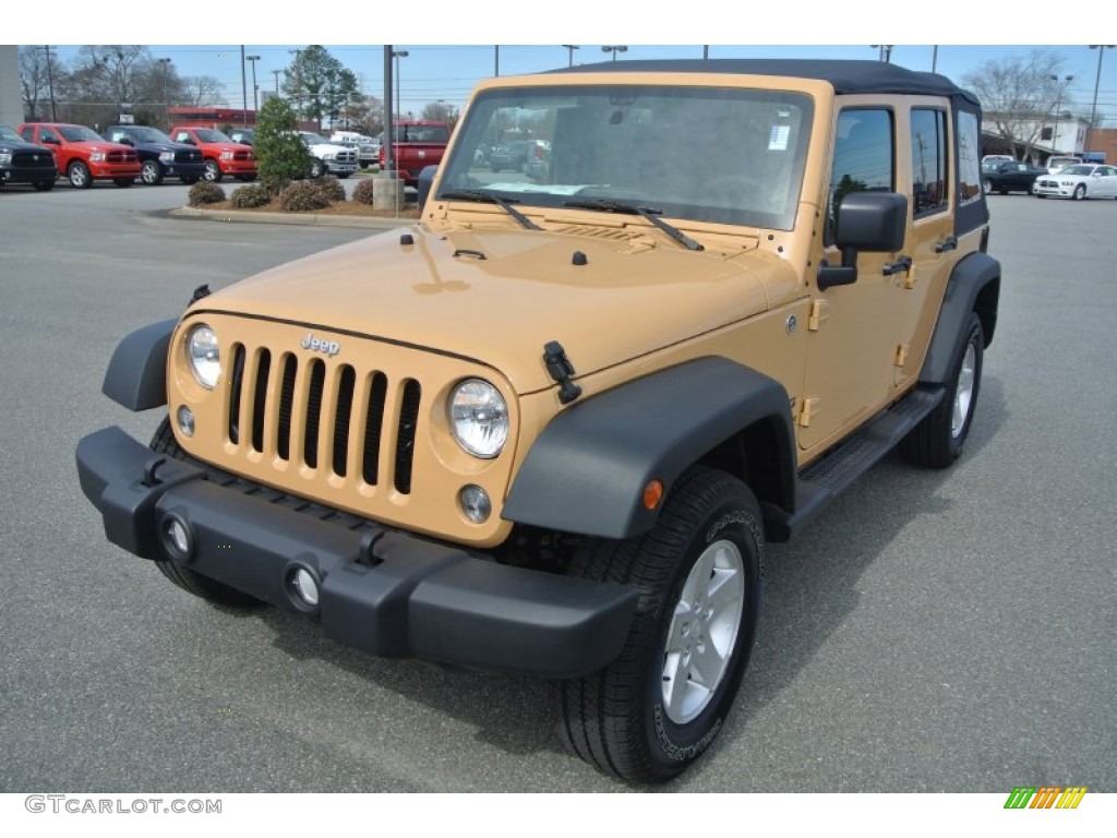 2014 Wrangler Unlimited Sport 4x4 - Dune / Black photo #1