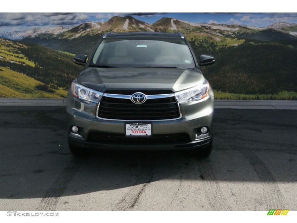 2014 Highlander Limited AWD - Alumina Jade Metallic / Almond photo #2