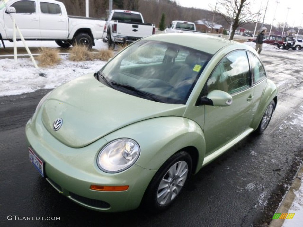 2008 New Beetle S Coupe - Gecko Green / Cream Beige photo #4