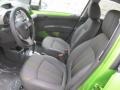 2014 Chevrolet Spark Silver/Green Interior Front Seat Photo