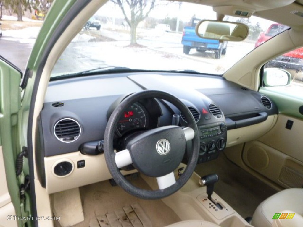 2008 New Beetle S Coupe - Gecko Green / Cream Beige photo #12